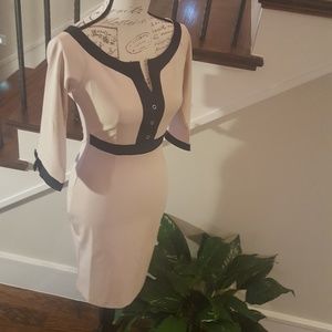 Cream dress marked as large - Fits like small
